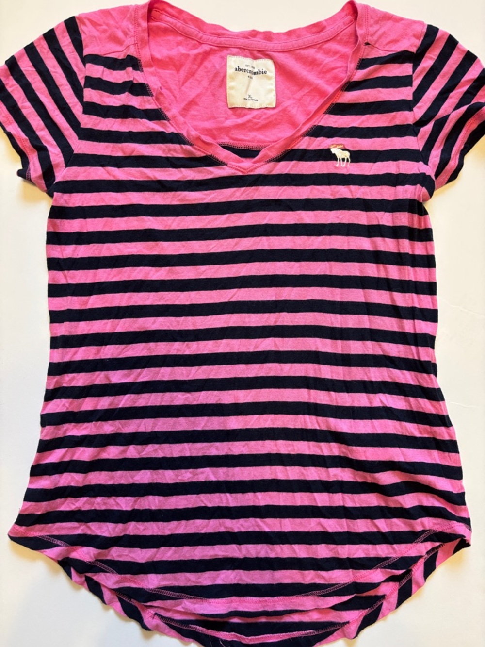 Abercrombie & Fitch Hot Pink Crewneck Top